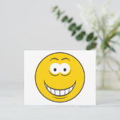 Carte Postale Visage Jaune Souriant (Debout devant)