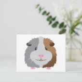 Carte Postale visage mignon de cobaye (Debout devant)