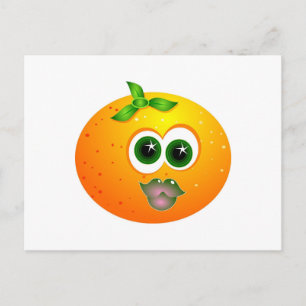 Carte Postale Visage orange