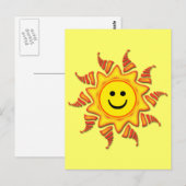 CARTE POSTALE VISAGE SOLEIL (Devant / Derrière)
