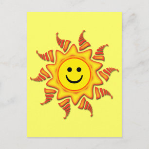 CARTE POSTALE VISAGE SOLEIL