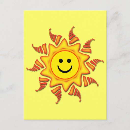 CARTE POSTALE VISAGE SOLEIL (Devant)