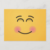 Carte Postale Visage souriant aux yeux souriants (Devant)