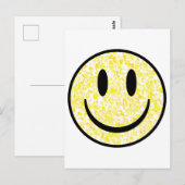 Carte Postale Visage souriant éclaboussé (Devant / Derrière)