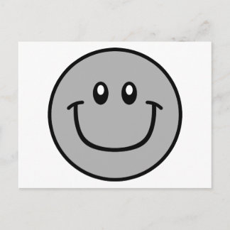 Carte postale Visage Souriant Gris 0003