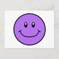 Carte postale Visage Souriant Purple 0001