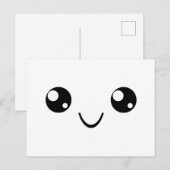 Carte Postale Visage Sourire (Devant / Derrière)