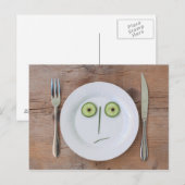Carte Postale Visage végétal (Devant / Derrière)