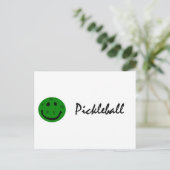 Carte Postale Visage vert drôle de Pickleball (Debout devant)