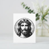 Carte Postale Visage vintage de Jésus (Debout devant)