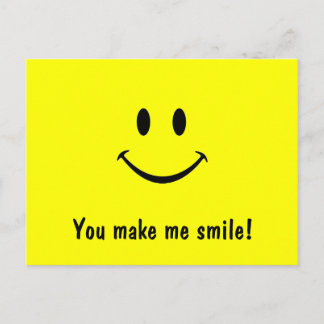 Carte postale Visage Vous me faites sourire !