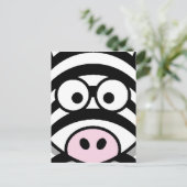 Carte Postale Visage Zebra (Debout devant)