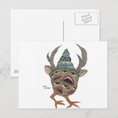 Carte Postale visages (Devant / Derrière)