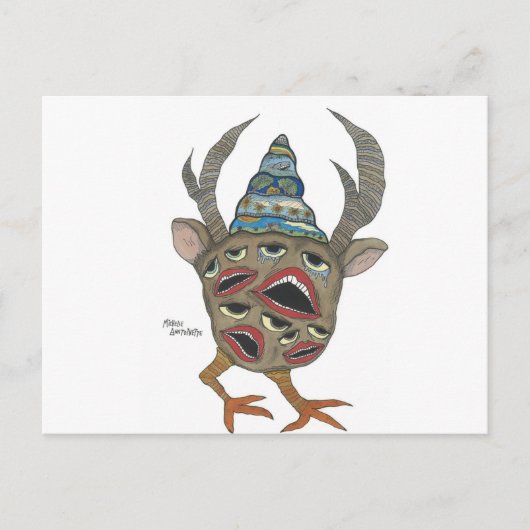 Carte Postale visages (Devant)