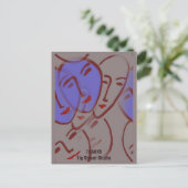 Carte Postale Visages Abstraits, Fig Street Studio (Debout devant)