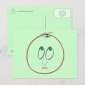 Carte postale Visages amusants (Devant / Derrière)