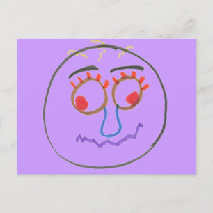 Carte postale Visages amusants