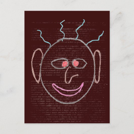 Carte postale Visages amusants (Devant)