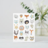 Carte Postale Visages conviviaux | Portraits d'animaux mignons (Debout devant)