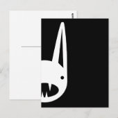 CARTE POSTALE VISAGES DE BUNNY (Devant / Derrière)