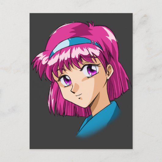 Carte Postale Visages de l'Anime et de la Manga (Devant)