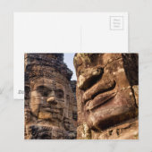 Carte Postale Visages de pierre à Bayon (Devant / Derrière)
