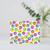 Carte Postale Visages Emoji colorés (Debout devant)