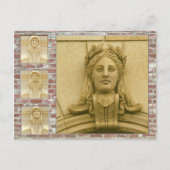 Carte postale – Visages sur bâtiments (Devant)