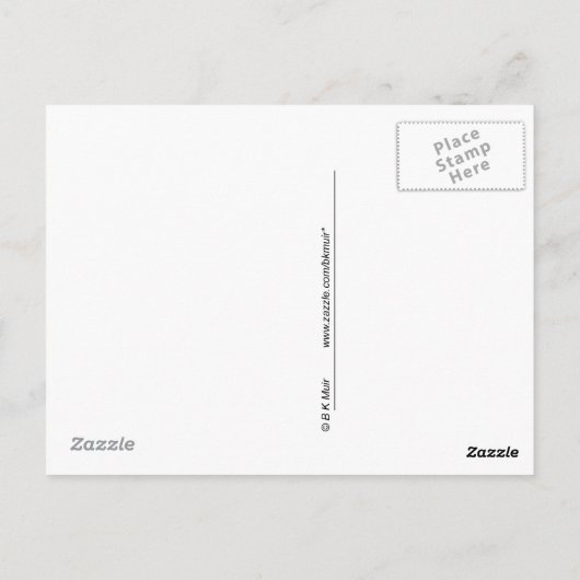 Carte postale - Visages sur les bâtiments (Dos)