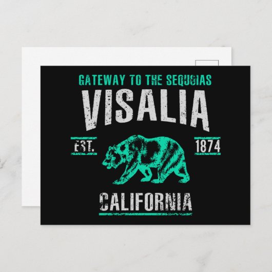 Carte Postale Visalia (Devant / Derrière)