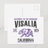 Carte Postale Visalia (Devant / Derrière)