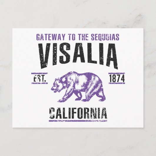 Carte Postale Visalia (Devant)