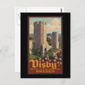 Carte Postale Visby Suède (Devant / Derrière)