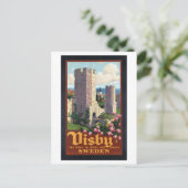 Carte Postale Visby Suède - Vintage voyage (Debout devant)