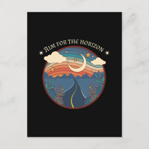 Carte Postale Viser l'horizon voyage nature roadtrip