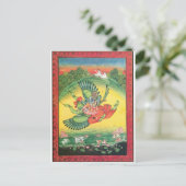 Carte Postale Vishnu et Lakshmi à Garuda, la grande (Debout devant)