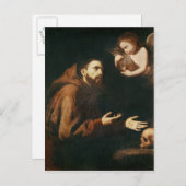 Carte Postale Vision de Saint François d'Assise (Devant / Derrière)