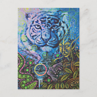 Carte Postale Vision du tigre