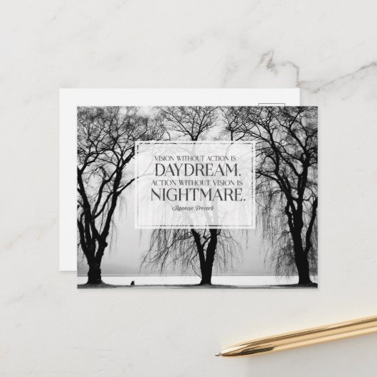 Carte Postale Vision sans action (Devant/Arrière en situation)