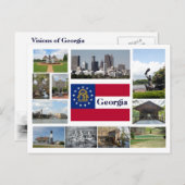 Carte Postale Visions de la Géorgie (Devant / Derrière)