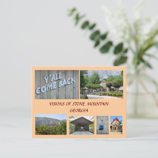 Carte Postale Visions de Stone Mountain, Géorgie (Debout devant)