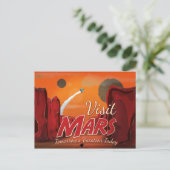Carte Postale Visite Affiche Mars Vintage (Debout devant)
