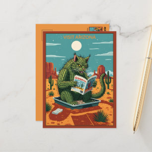 Carte Postale Visite amusante de style WPA en Arizona