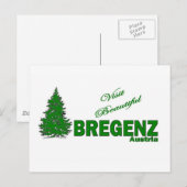 Carte Postale Visite Bregenz, Autriche (Devant / Derrière)