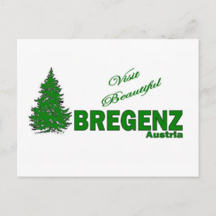Carte Postale Visite Bregenz, Autriche