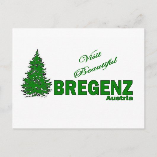 Carte Postale Visite Bregenz, Autriche (Devant)
