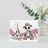 Carte Postale Visite d'Alien Paris (Debout devant)