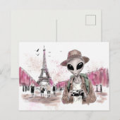 Carte Postale Visite d'Alien Paris (Devant / Derrière)