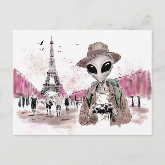 Carte Postale Visite d'Alien Paris (Devant)