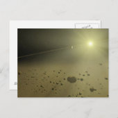 Carte Postale Visite de ceinture astéroïde (Devant / Derrière)